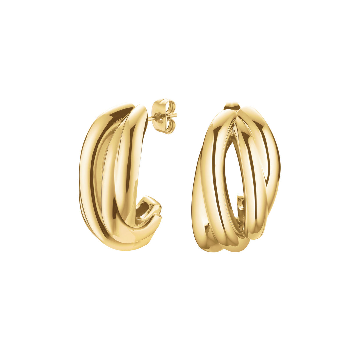 Rosefield Oorbellen Statement Tangle JESTG-J1057 Goudkleurig