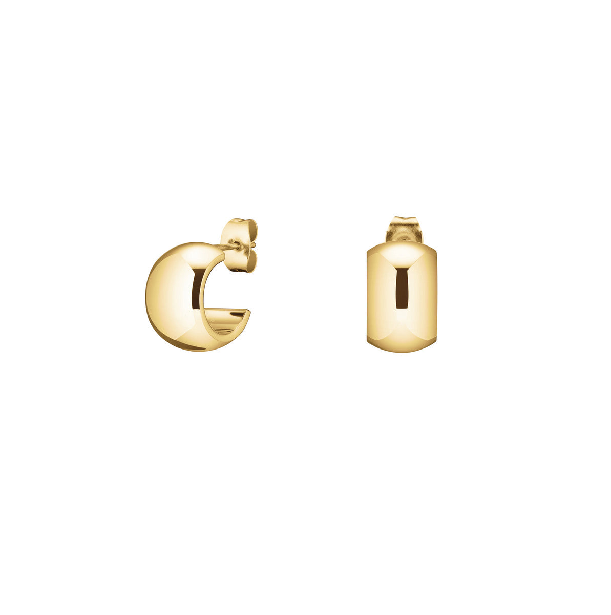 Rosefield Oorbellen Small Wide Hoops JESWG-J930 Goudkleurig
