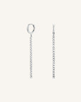 Rosefield Oorbellen Tennis Kristalhelder Earrings Zilverkleurig Rhodium Plated Stainless Steel Dames - JETCS-J922