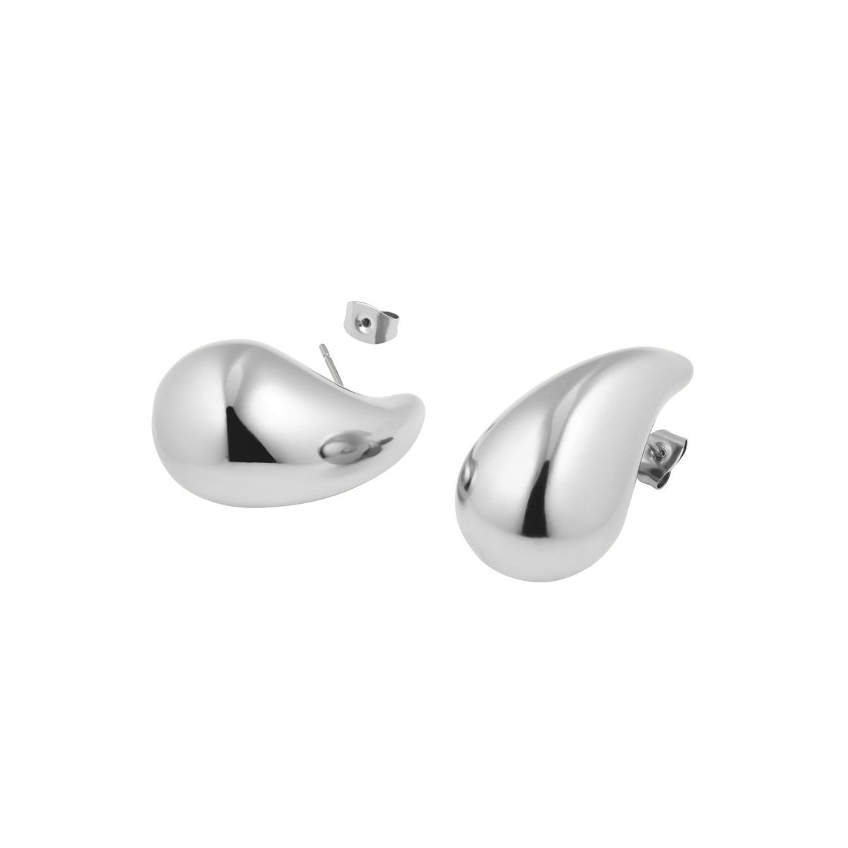 Rosefield Oorbellen Teardrop JETDS-J932 Zilverkleurig