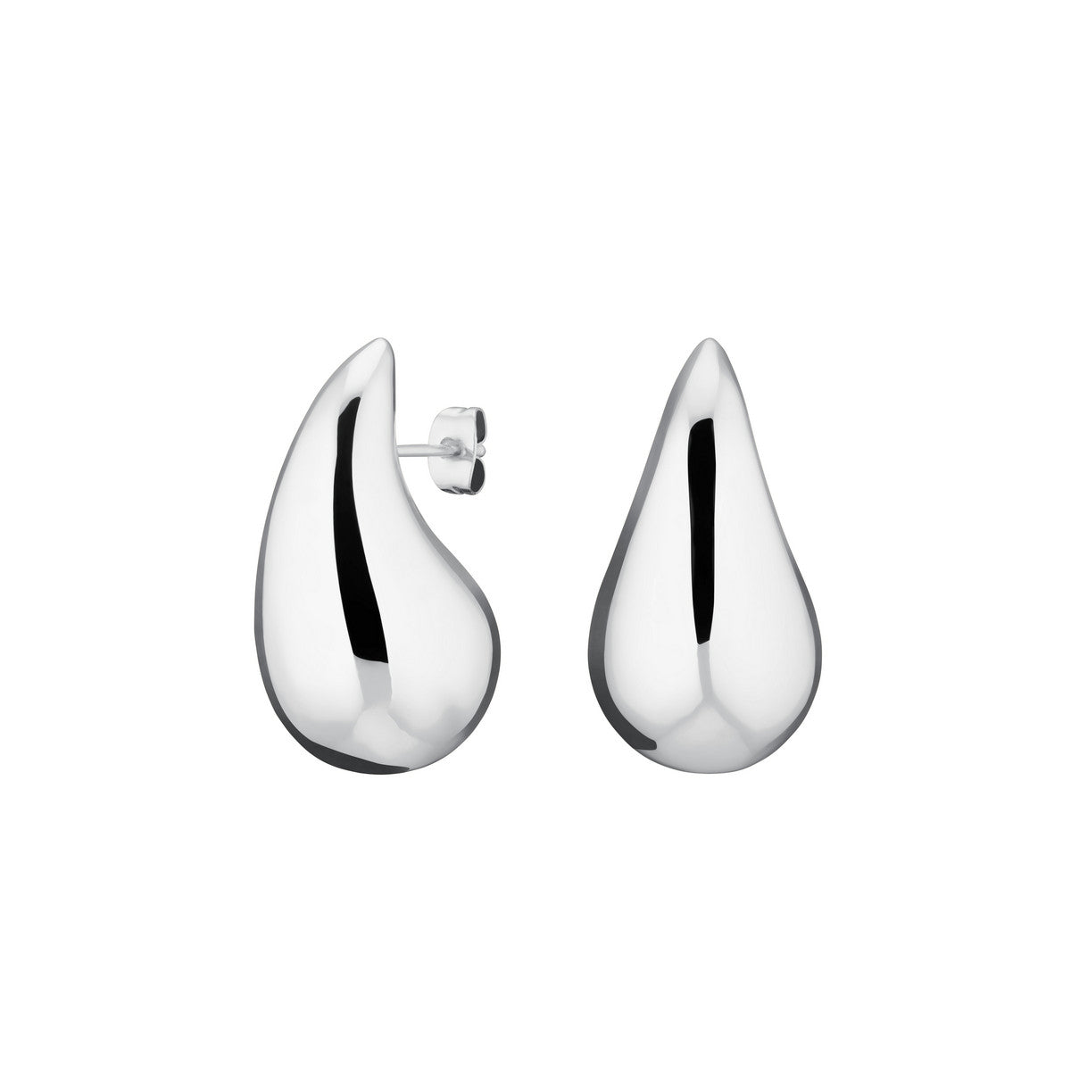Rosefield Oorbellen Teardrop JETDS-J932 Zilverkleurig