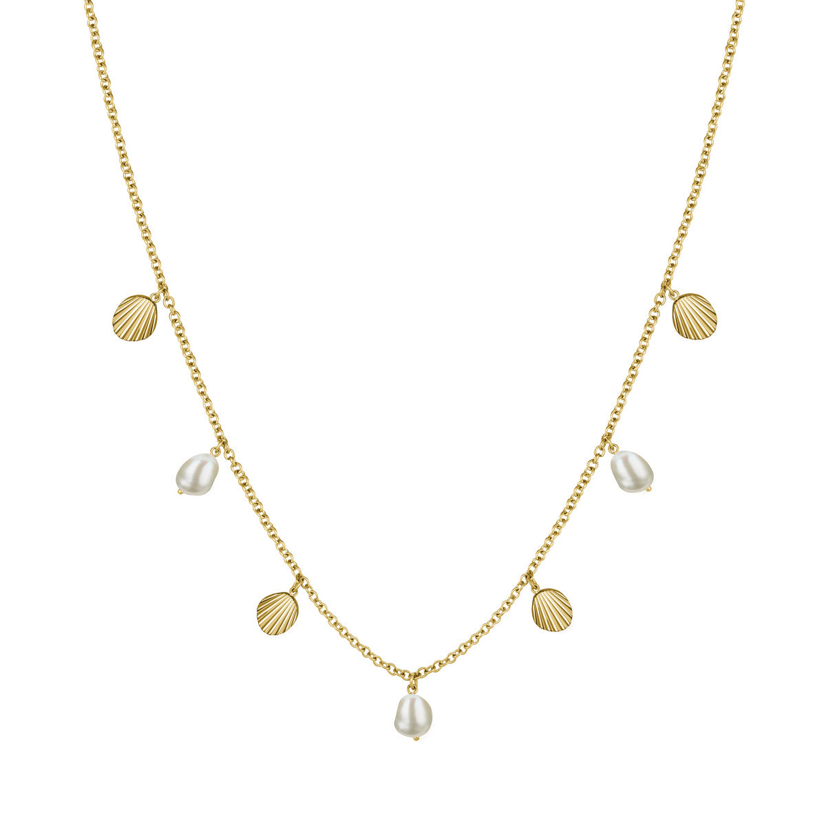 Rosefield Ketting Mary Pearl JMSPNG-J161 Goudkleurig