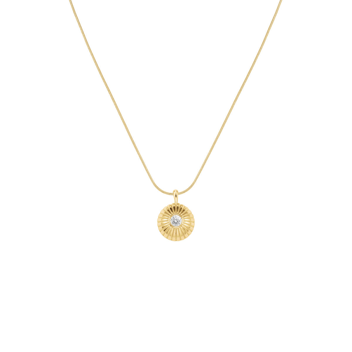Rosefield Ketting Bold Solitary Coin JNBCG-J1206 Goudkleurig
