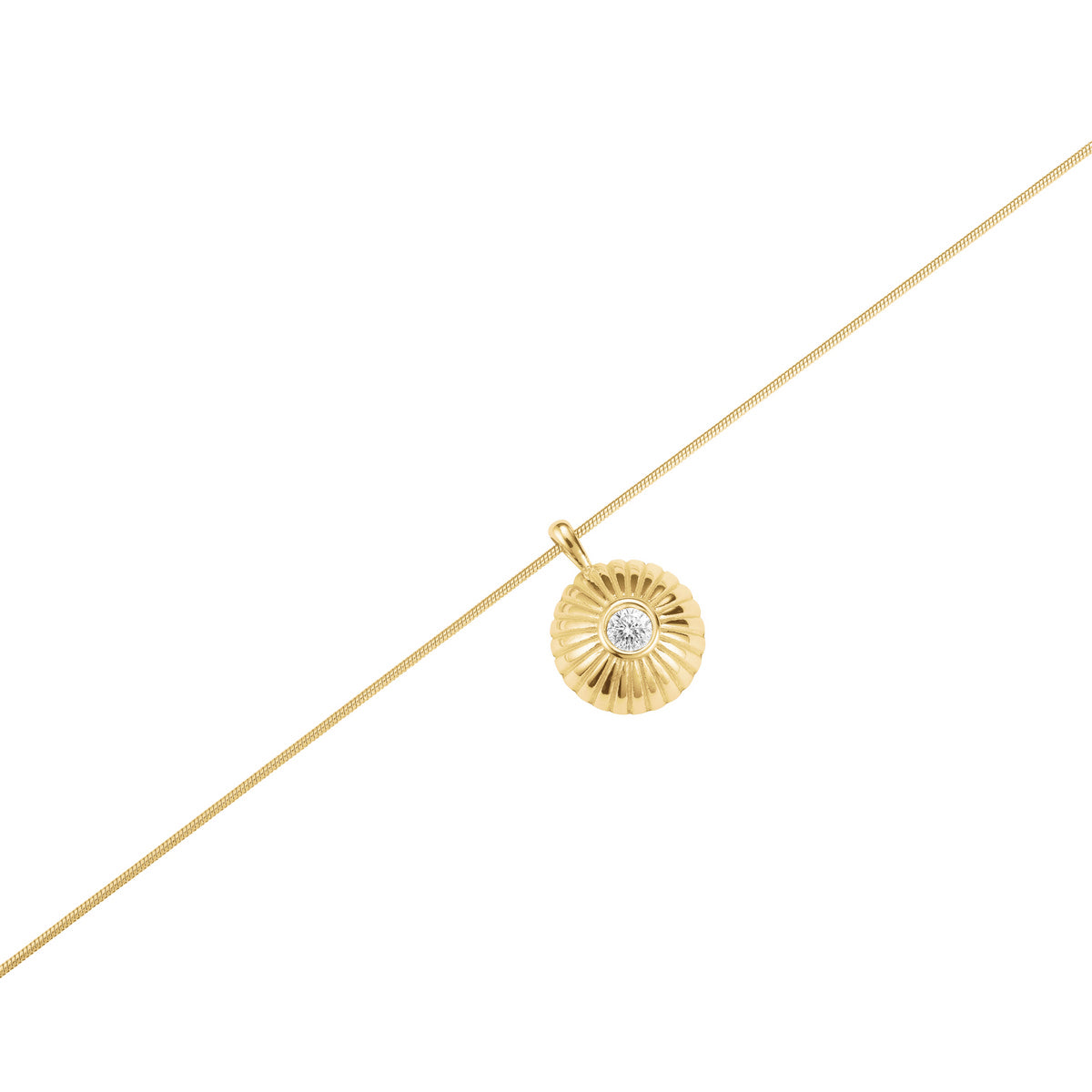 Rosefield Ketting Bold Solitary Coin JNBCG-J1206 Goudkleurig