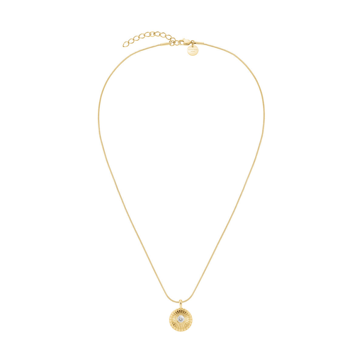 Rosefield Ketting Bold Solitary Coin JNBCG-J1206 Goudkleurig