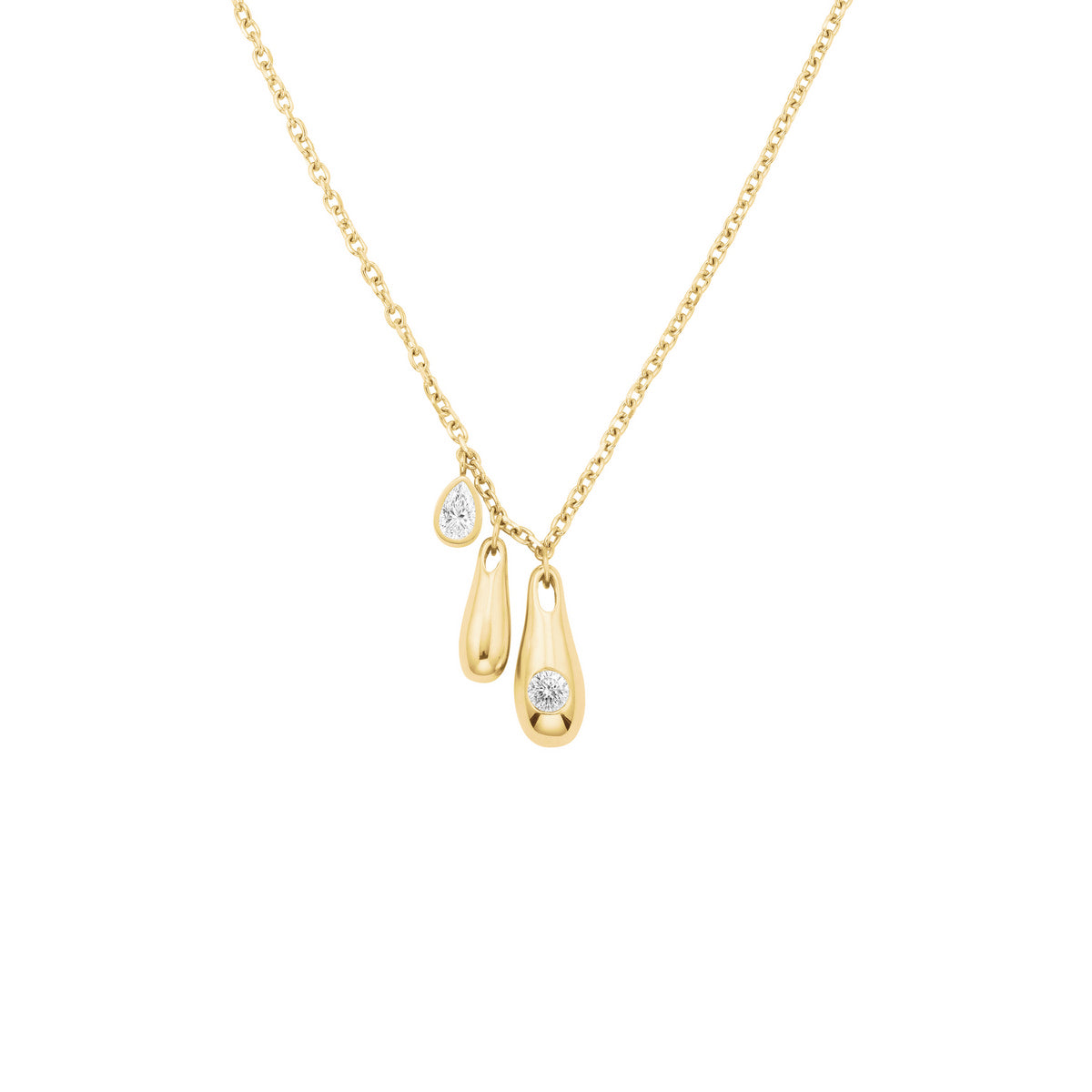 Rosefield Ketting Bold Solitary Charms JNBCG-J1209 Goudkleurig