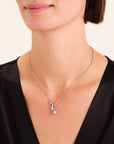 Rosefield Ketting Bold Solitary Charms Zilverkleurig Rhodium Plated Stainless Steel Dames - JNBCS-J1210
