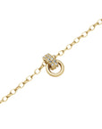 Rosefield Ketting Bow Link Studs Goudkleurig Verguld 14K Goud Stainless Steel Dames - JNBSG-J898