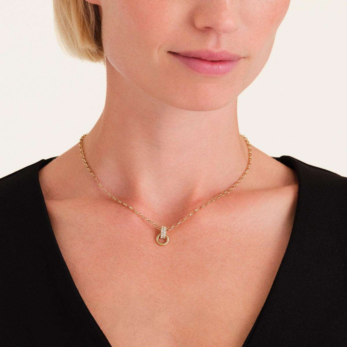 Rosefield Ketting Bow Link JNBSG-J898 Goudkleurig