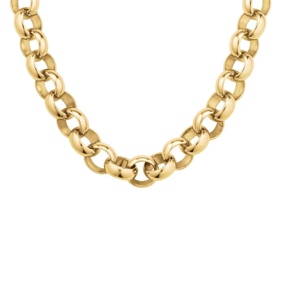 Rosefield Ketting Chunky Roll JNCNG-J892 Goudkleurig