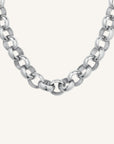Rosefield Ketting Chunky Roll Zilverkleurig Rhodium Plated Stainless Steel Dames - JNCNS-J895