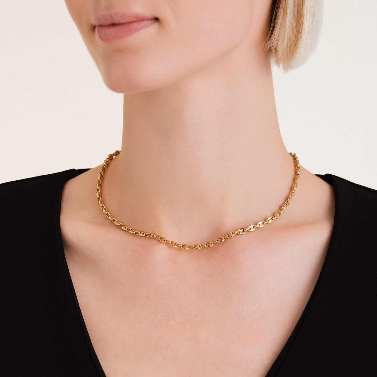 Rosefield Ketting Coffee Bean Small Chain JNCSG-J1051 Goudkleurig