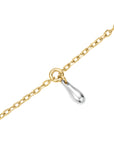 Rosefield Ketting Dome Drop Bicolor Bicolor 14k Yellow Goudkleurig + Rhodium Plated Stainless Steel Dames - JNDDD-J1220