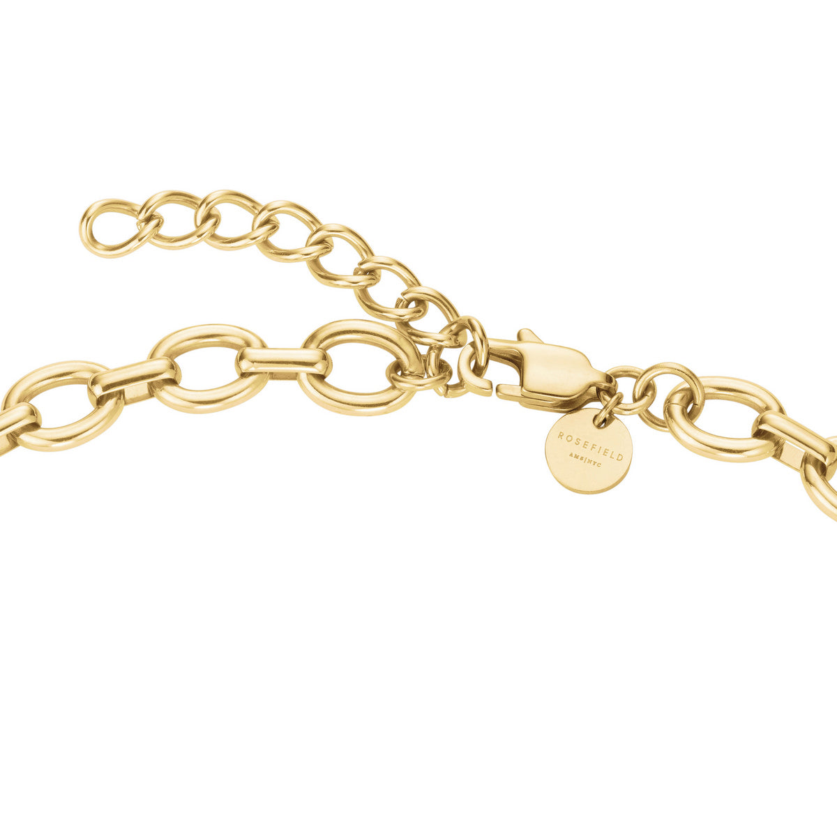 Rosefield Ketting Dome Multi Drop Necklace Duotone JNDMD-J1221 Zilver-Goud Duo
