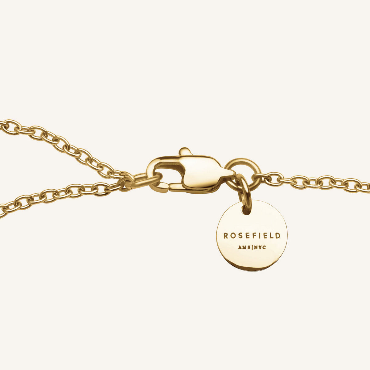 Rosefield Ketting Emerald Duo JNEDG-J714 Gold Emerald Duo