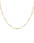 Rosefield Ketting Graduated Crystal Goudkleurig Verguld 14K Goud Stainless Steel Dames - JNGCG-J1018