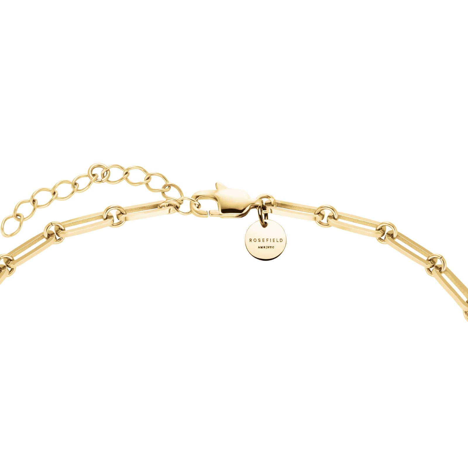 Rosefield Ketting Graduated Crystal JNGCG-J1018 Goudkleurig