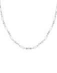 Rosefield Ketting Graduated Crystal Zilverkleurig Rhodium Plated Stainless Steel Dames - JNGCS-J1019