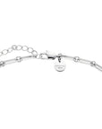 Rosefield Ketting Graduated Crystal Zilverkleurig Rhodium Plated Stainless Steel Dames - JNGCS-J1019