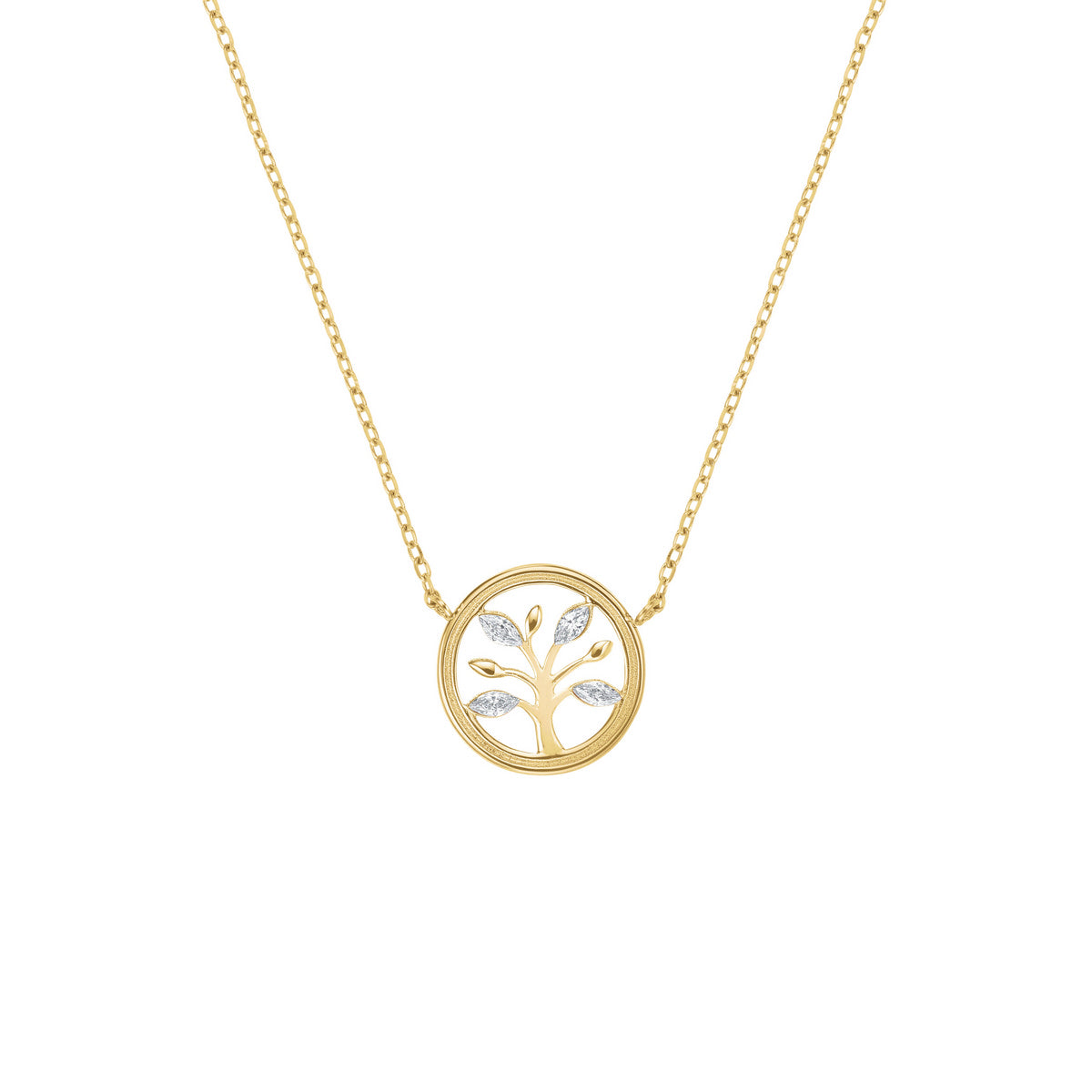 Rosefield Ketting Tree of Life JNLNG-J1319 Goudkleurig