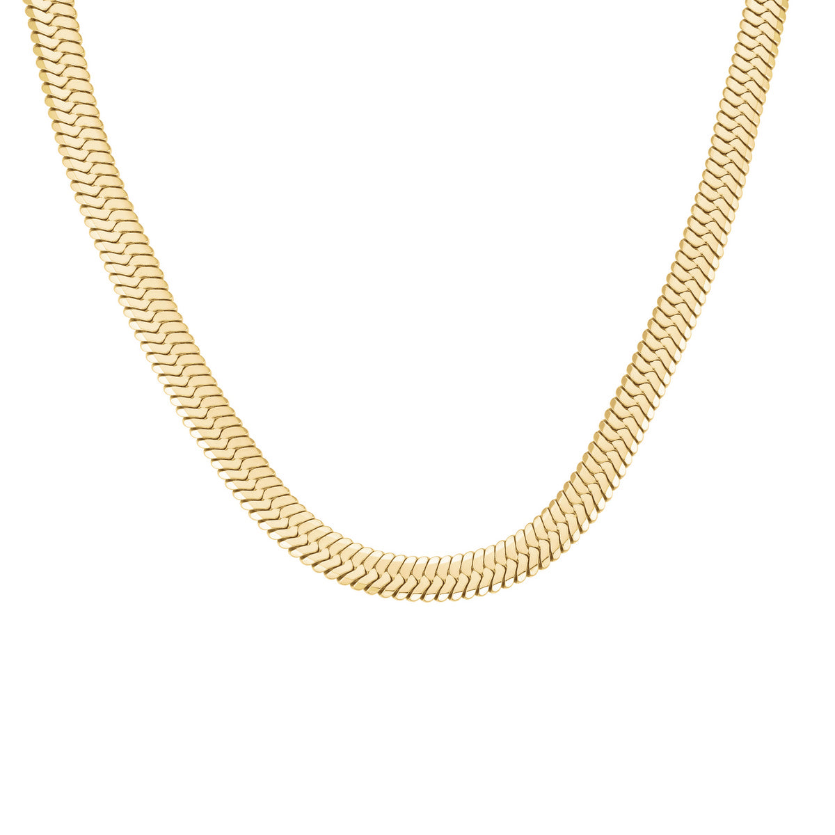 Rosefield Ketting Large Snake JNLSG-J1185 Goudkleurig
