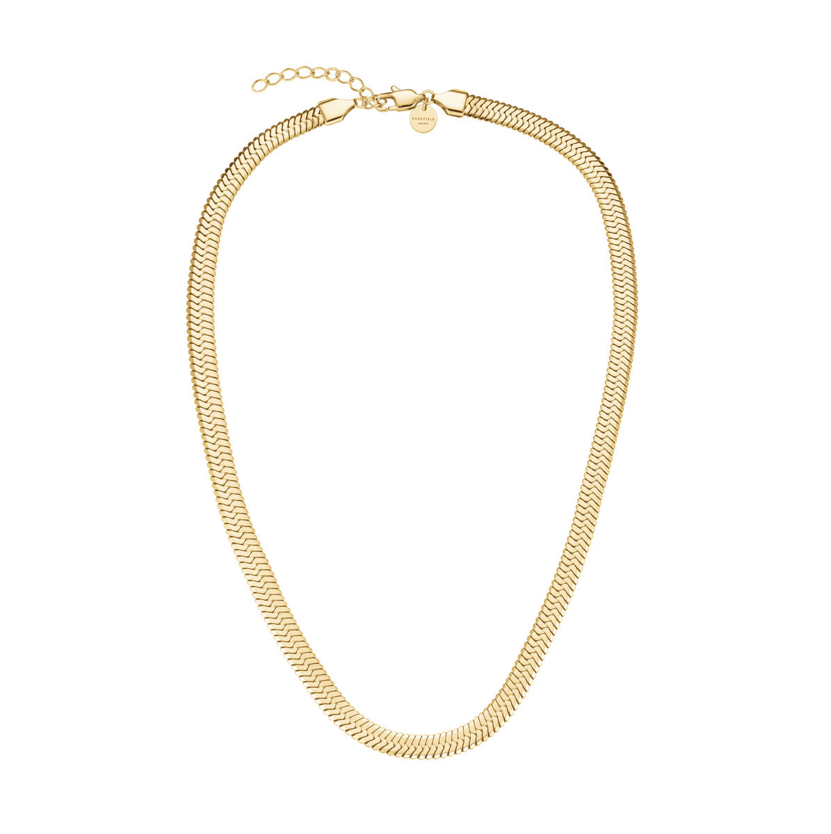 Rosefield Ketting Large Snake JNLSG-J1185 Goudkleurig