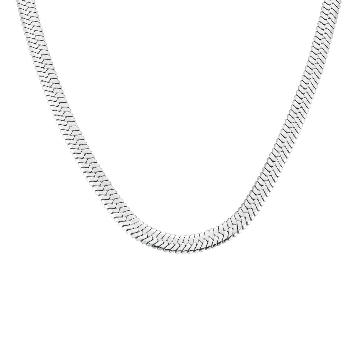 Rosefield Ketting Large Snake JNLSS-J1186 Zilverkleurig