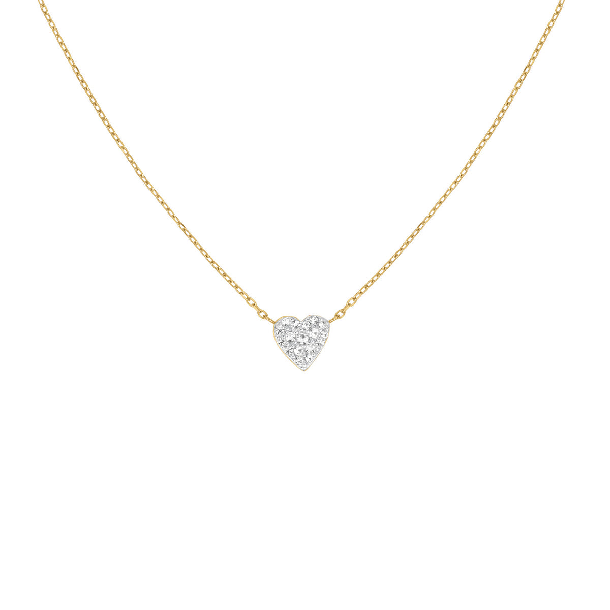 Rosefield Ketting Pave Heart Gold JNPHG-J1273 Goudkleurig