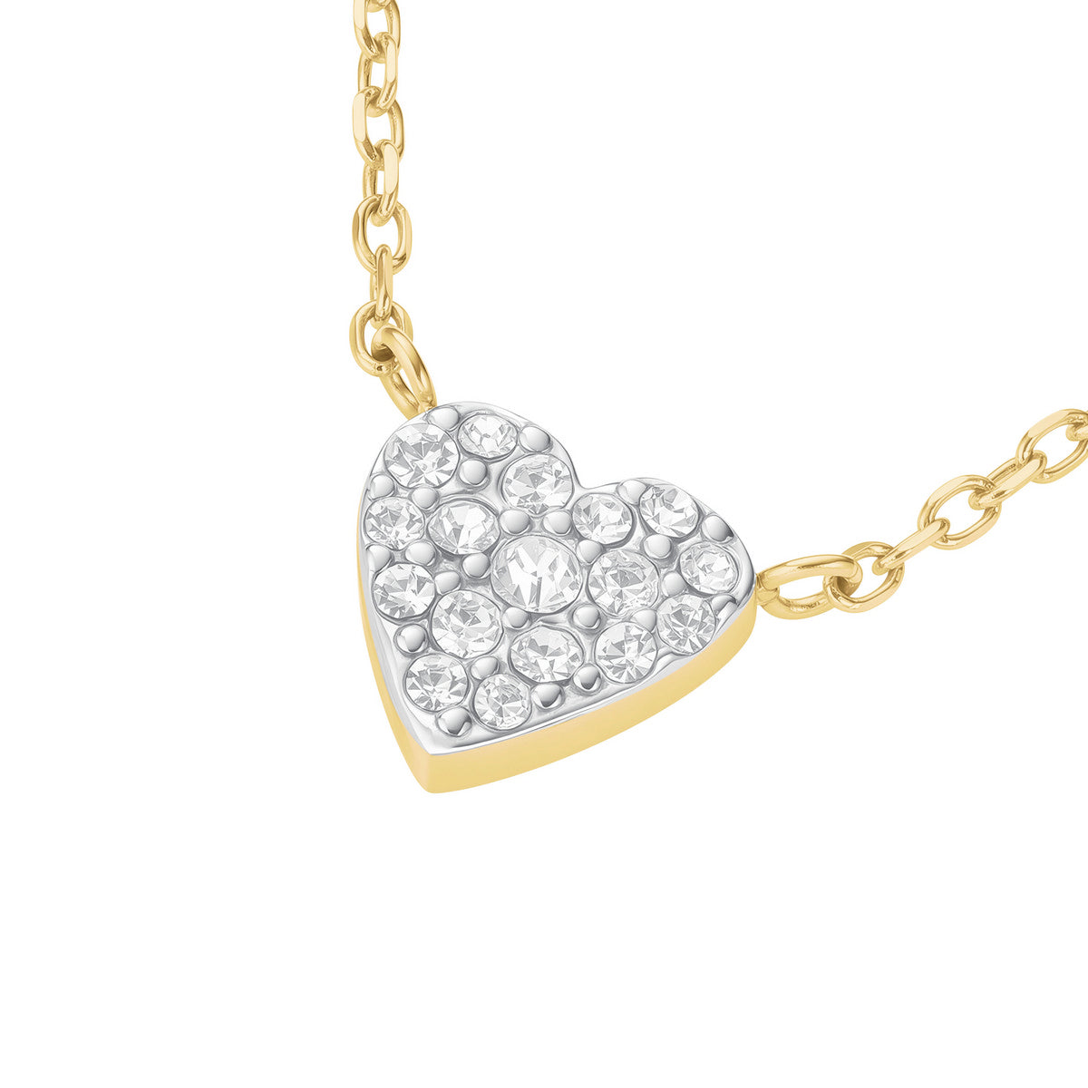 Rosefield Ketting Pave Heart Gold JNPHG-J1273 Goudkleurig