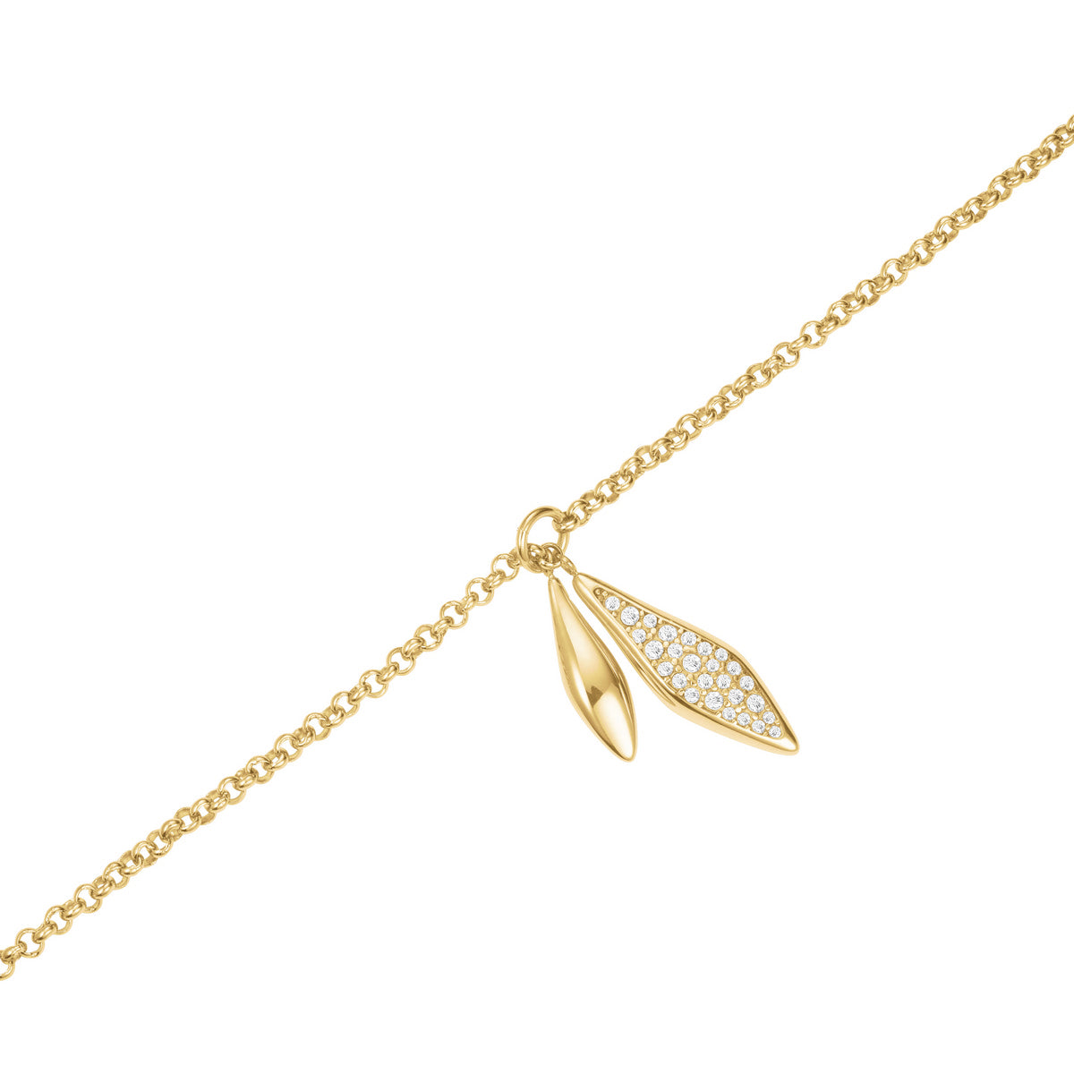 Rosefield Ketting Pave Lariat JNPLG-J1233 Goudkleurig