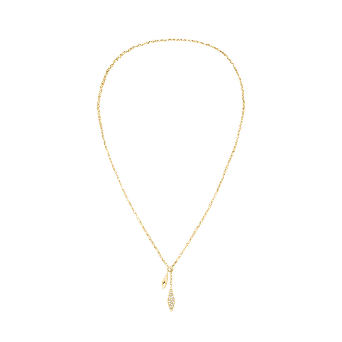 Rosefield Ketting Pave Lariat JNPLG-J1233 Goudkleurig