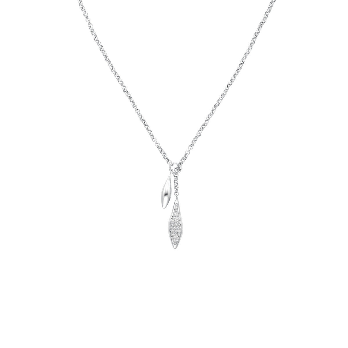 Rosefield Ketting Pave Lariat JNPLS-J1234 Zilverkleurig
