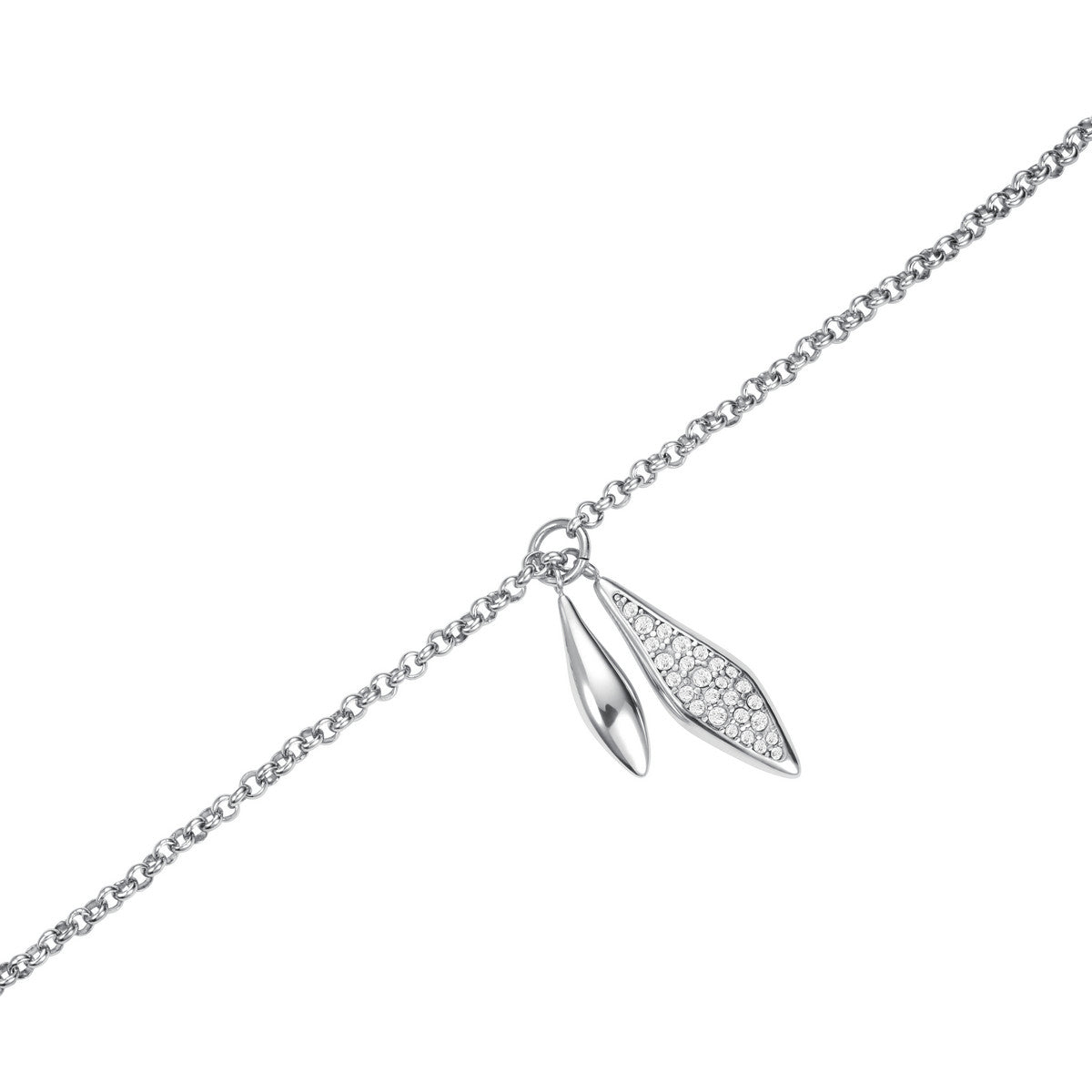 Rosefield Ketting Pave Lariat JNPLS-J1234 Zilverkleurig