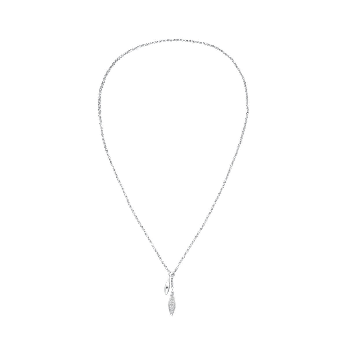 Rosefield Ketting Pave Lariat JNPLS-J1234 Zilverkleurig