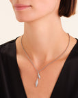 Rosefield Ketting Pave Lariat Zilverkleurig Rhodium Plated Stainless Steel Dames - JNPLS-J1234