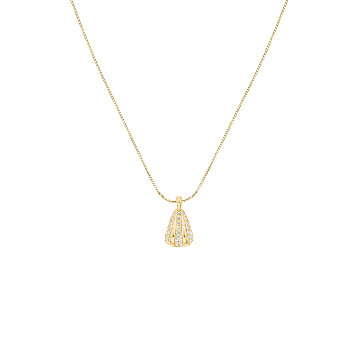 Rosefield Ketting Pave Striped JNPSG-J1231 Goudkleurig