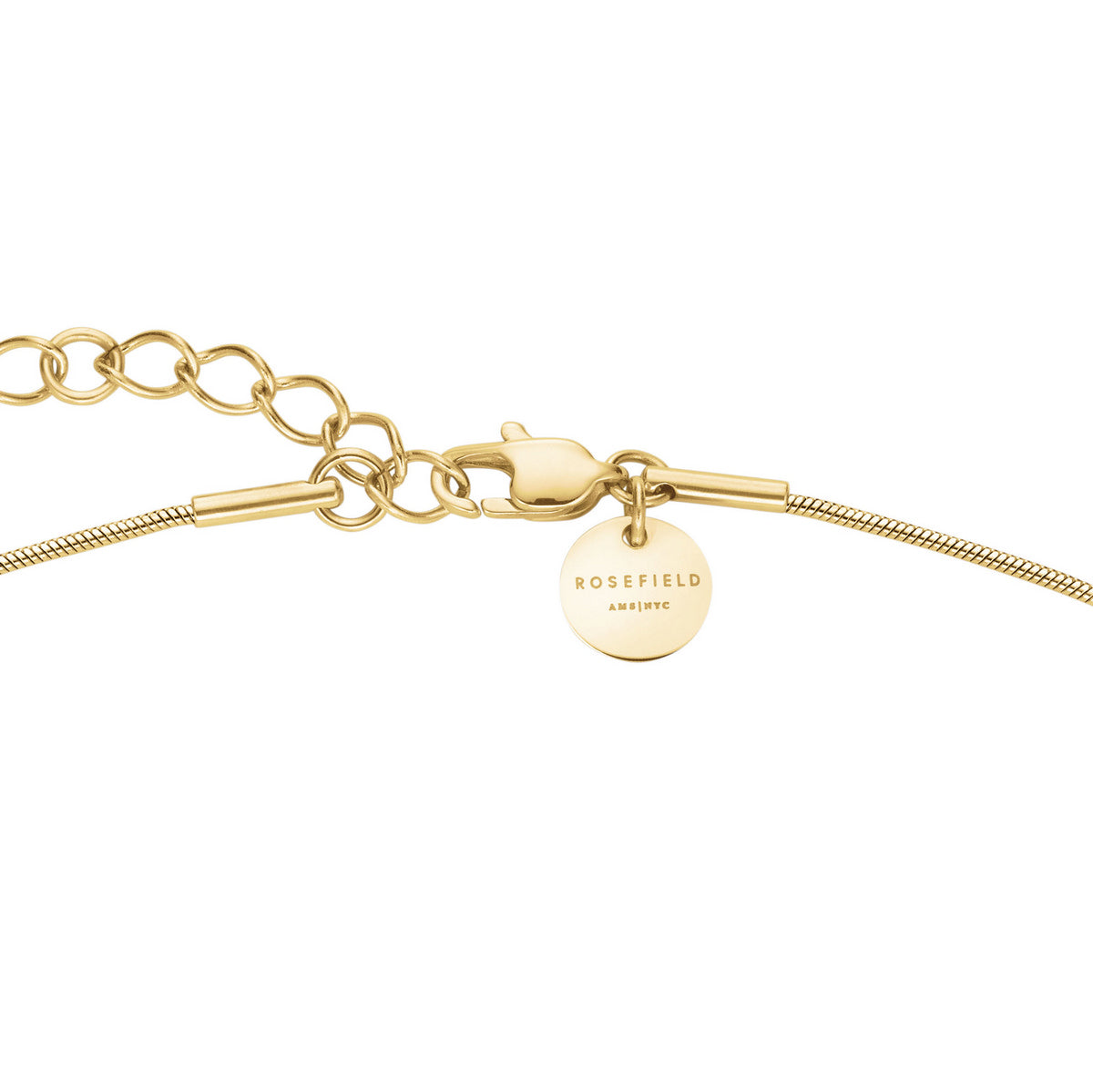 Rosefield Ketting Pave Striped JNPSG-J1231 Goudkleurig