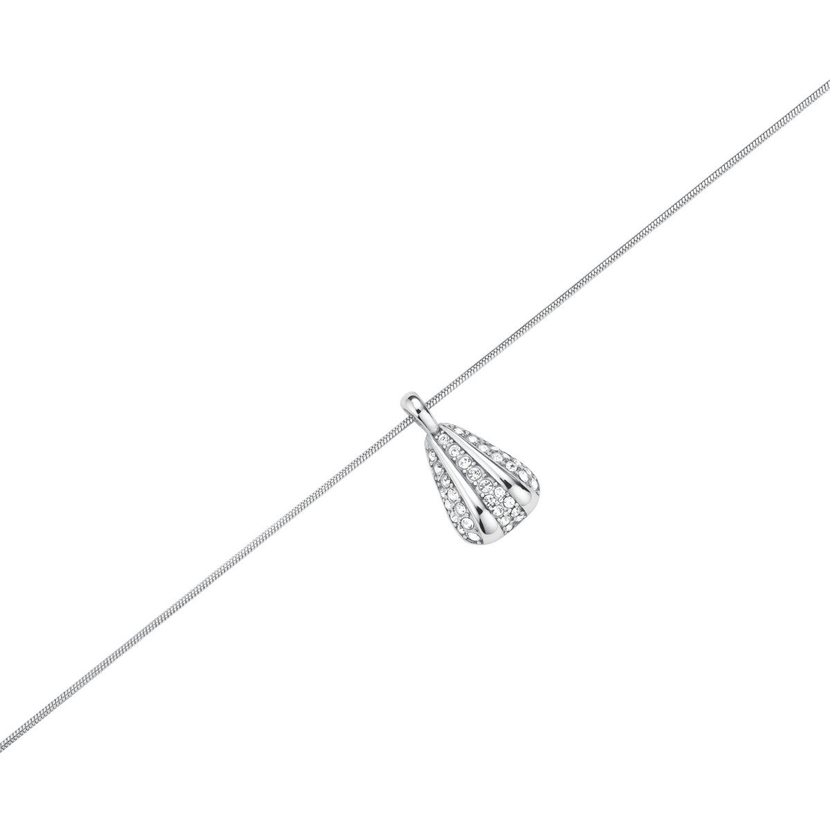 Rosefield Ketting Pave Striped JNPSS-J1232 Zilverkleurig