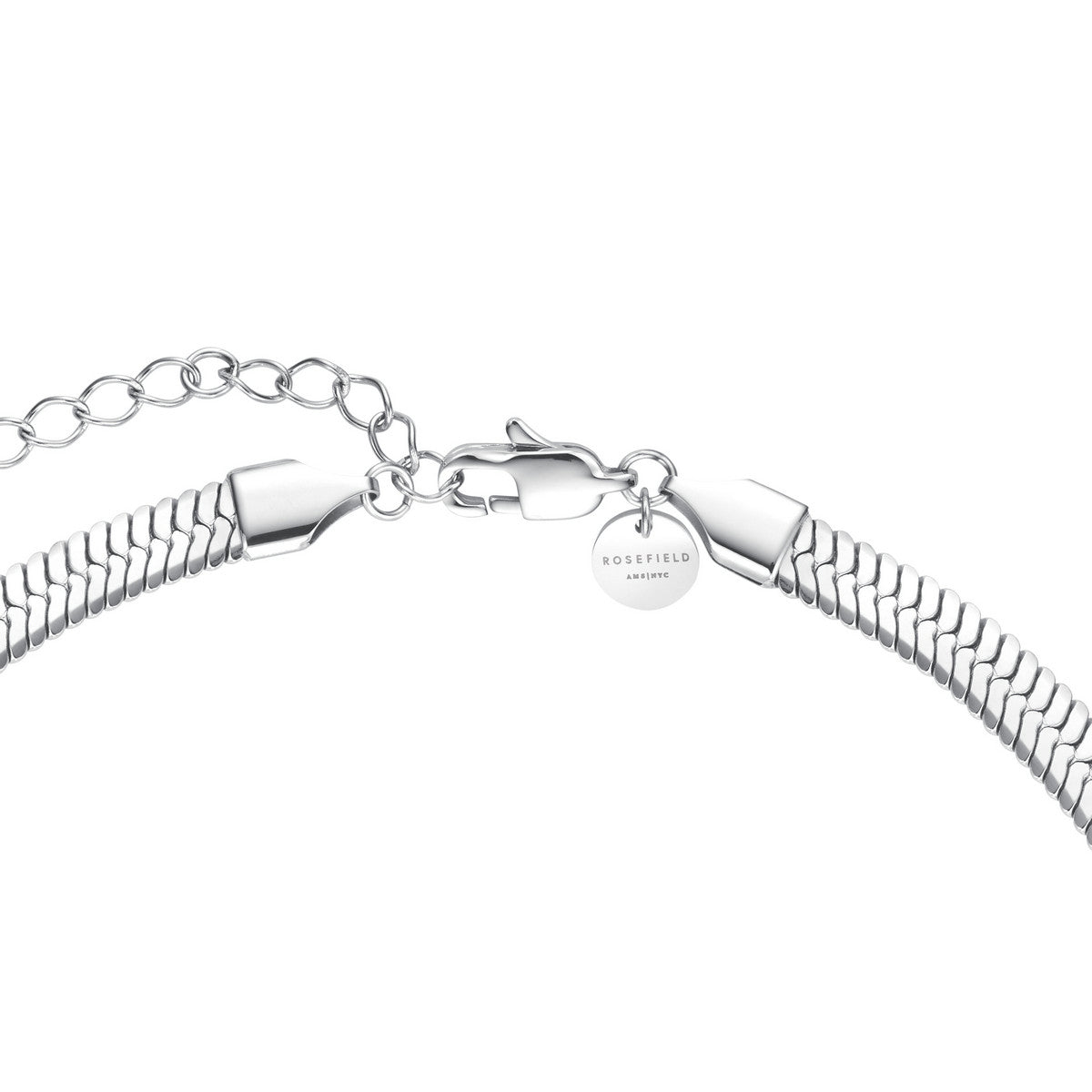 Rosefield Ketting Large Snake Necklace with Crystals JNSCS-J1188 Goudkleurig