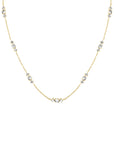 Rosefield Ketting Triple Crystals Goudkleurig Verguld 14K Goud Stainless Steel Dames - JNTCG-J1015