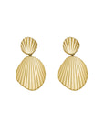 Rosefield Oorbellen Shell shape earrings gold Goudkleurig Verguld 14K Goud Stainless Steel Dames - JSSHEG-J169