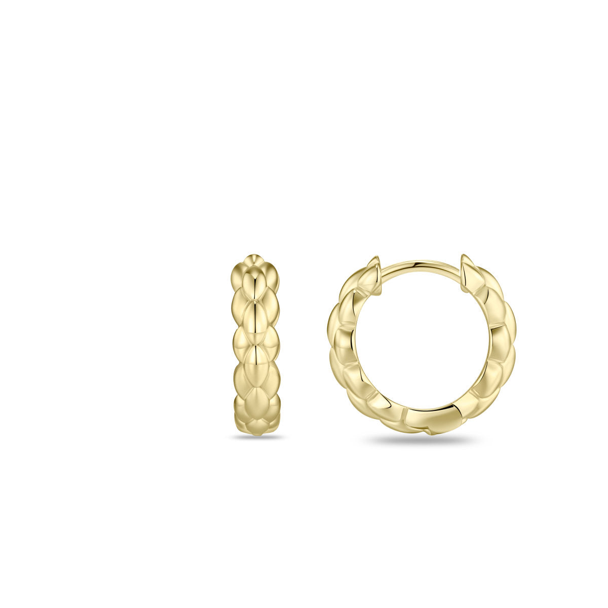 Gisser Oorringen Zilver Verguld Bicolor – KC1055Y – foto 3
