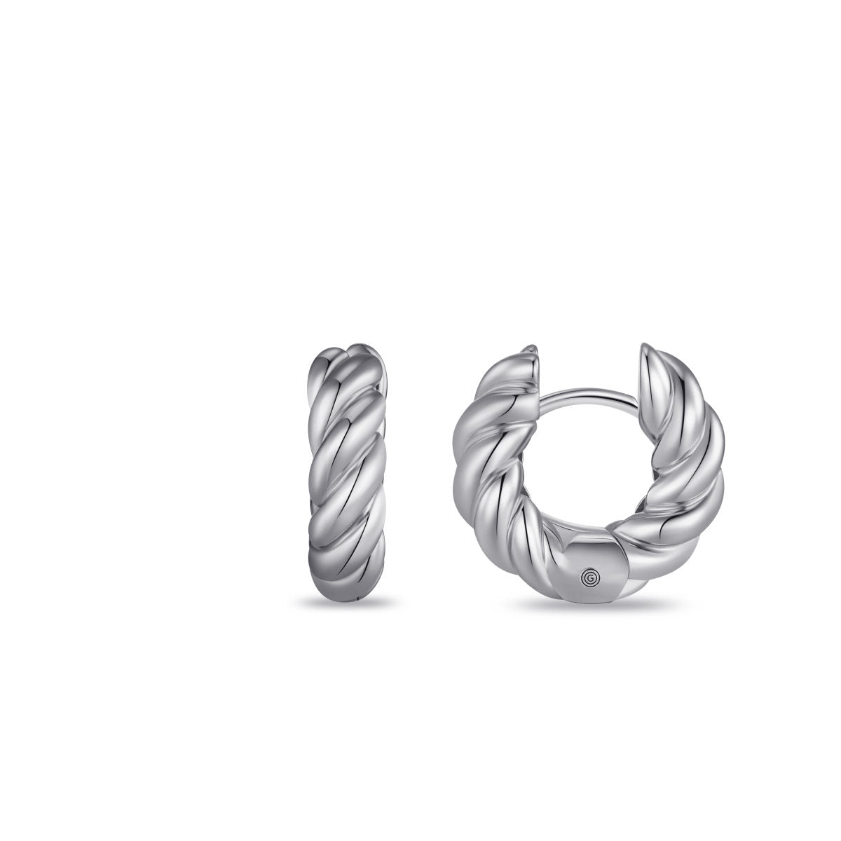 Gisser Oorringen Zilver Gerhodineerd – KC1066/18 – foto 3