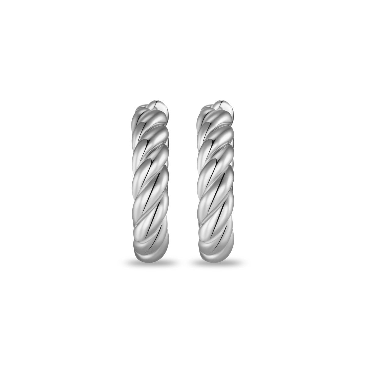Gisser Oorringen Zilver Gerhodineerd – KC1066/22 – foto 2