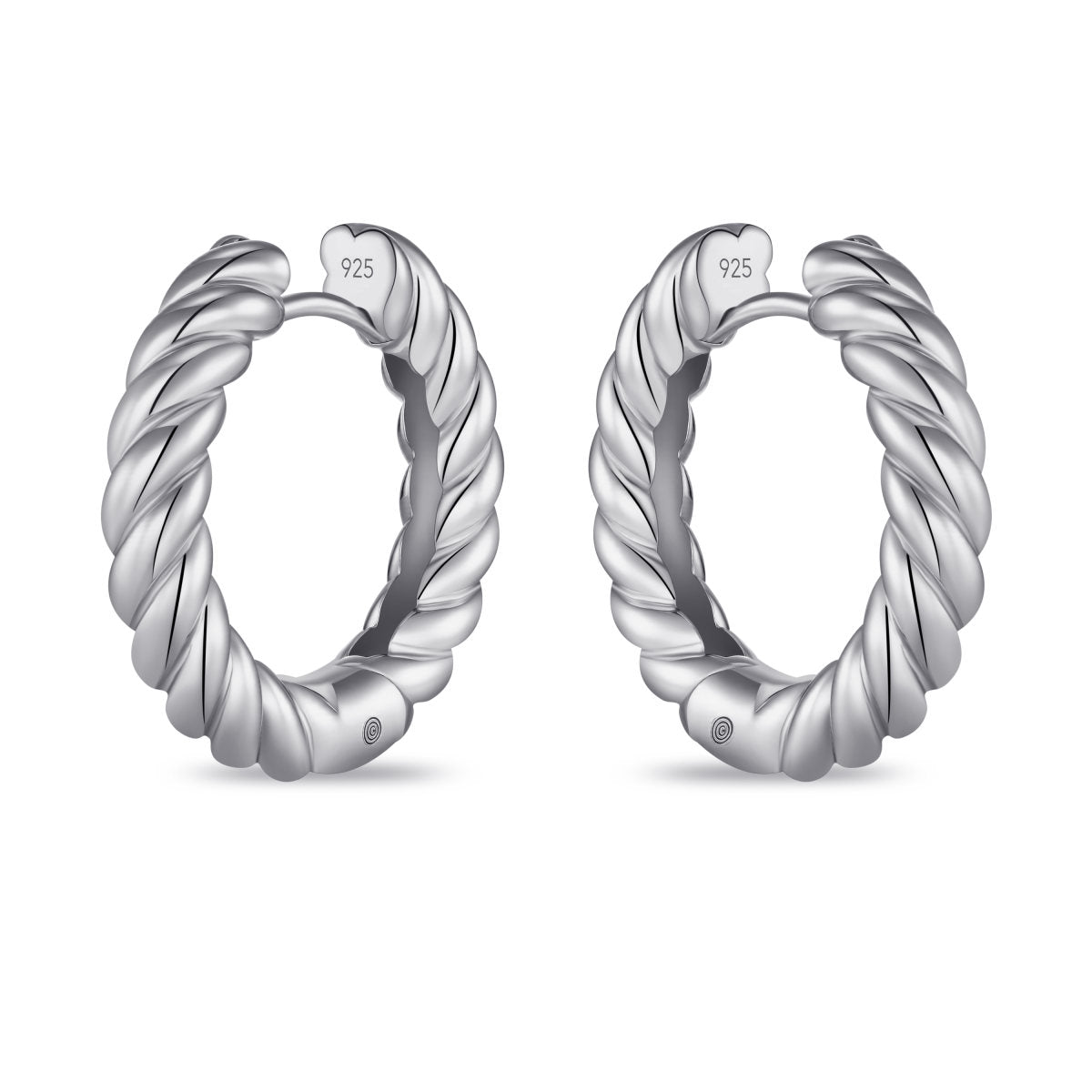 Gisser Oorringen Zilver Gerhodineerd – KC1066/26