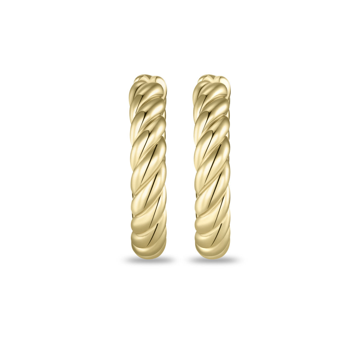 Gisser Oorringen Zilver Geel Verguld – KC1066Y/26 – foto 2