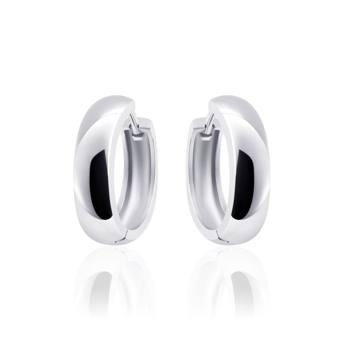 Gisser Oorringen Zilver Gerhodineerd – KCA5/22