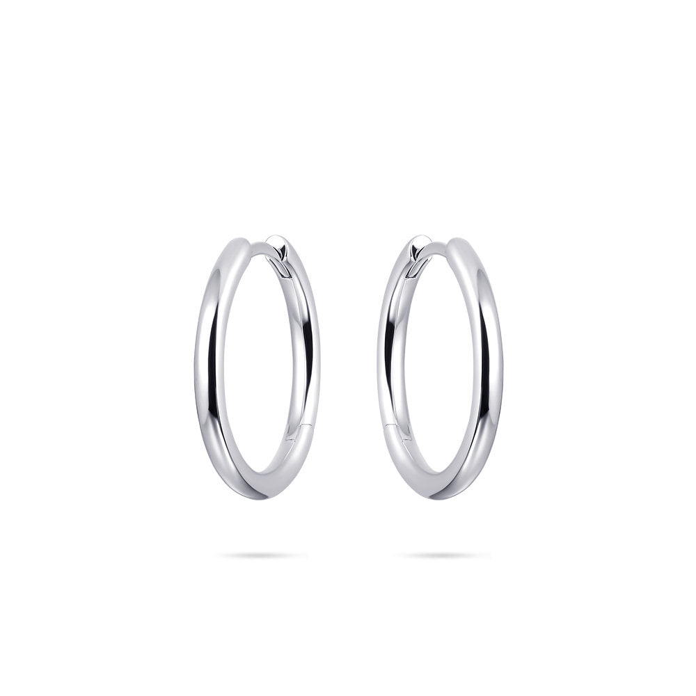 Gisser Oorringen Zilver Gerhodineerd – KCL2/20