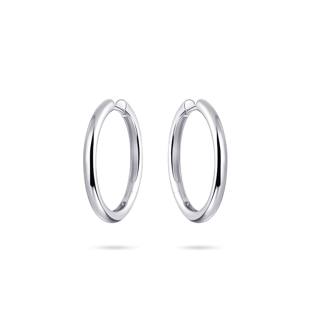 Gisser Oorringen Zilver Gerhodineerd – KCL3/30
