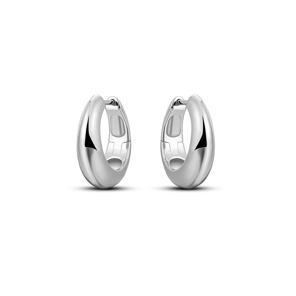 Gisser Oorringen Zilver Gerhodineerd – KCL6/18